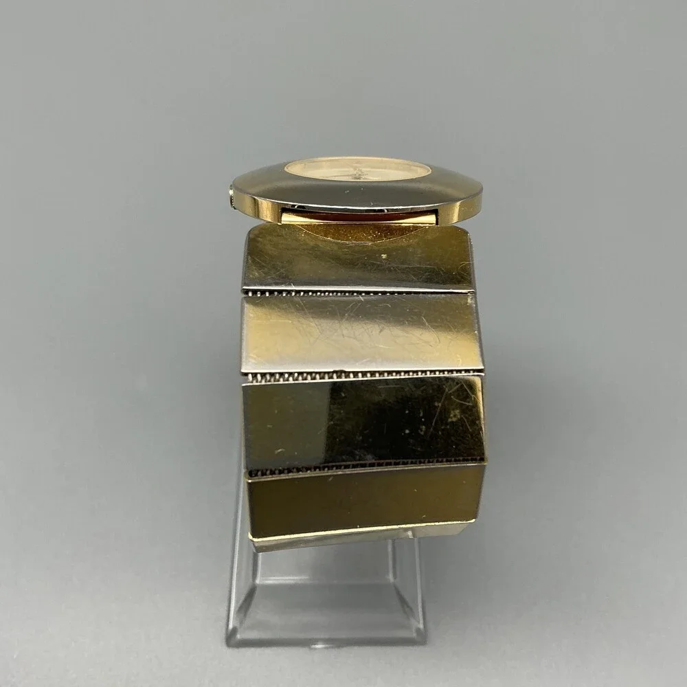 Vintage Pierre Nicol Womens Watch 32mm MOP Dial Gold Tone New Battery 6.75